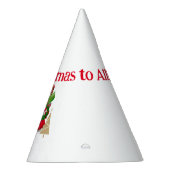 1950ヴィンテージレディークリスマスグリーティング パーティーハット (右)