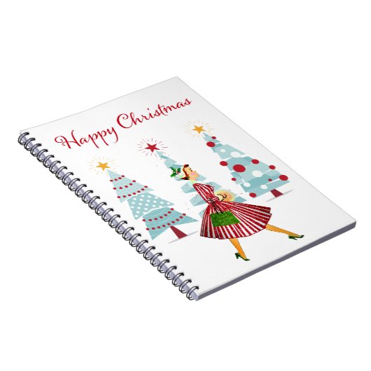 1950ヴィンテージレディークリスマスショッピング ノートブック (右側)