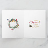 1950ヴィンテージレディ投稿クリスマスグリーティング カード (内部)