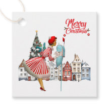 1950ヴィンテージレディ投稿クリスマスグリーティング