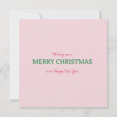 1950ヴィンテージ女性のクリスマスグリーティング カード (裏面)