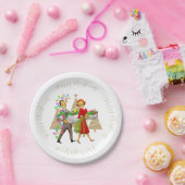 1950ヴィンテージ男女のカップル ペーパープレート (パーティー)