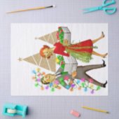 1950ヴィンテージ男女のカップル 薄葉紙 (クラフト)