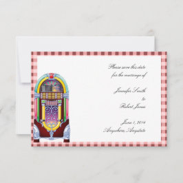 1950ヴィンテージ・ジュークボックス日付の保存 セーブザデート