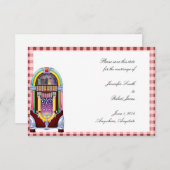 1950ヴィンテージ・ジュークボックス日付の保存 セーブザデート (正面/裏面)