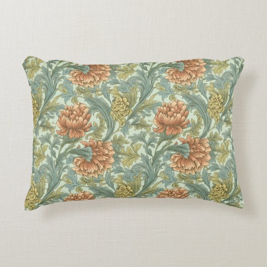 1950上品なフローラ芸術的古いスタイル城の外観 アクセントクッション (正面)