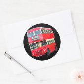 1950年からの古い赤いロンドンのまわりにバス ラウンドシール (封筒)