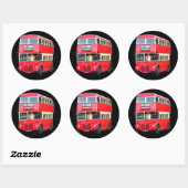 1950年からの古い赤いロンドンのまわりにバス ラウンドシール (シート)