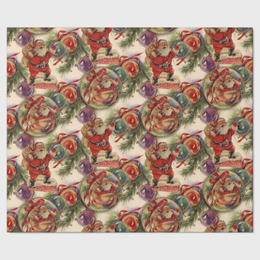 1950年のクリスマス ラッピングペーパー (シーム)