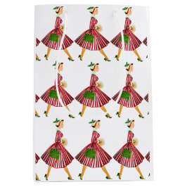 1950年のクリスマス ヴィンテージ レディ ミディアムペーパーバッグ