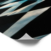 1950年のジュークボックス付きダイナー ポスター (角)