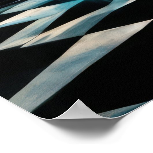 1950年のジュークボックス付きダイナー ポスター (角)