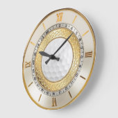 1950年のスタイルゴルファーの壁時計 ラージ壁時計 (傾斜)