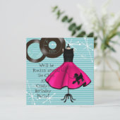 1950年のテーマ誕生日パーティーへの招待 招待状 (スタンド正面)