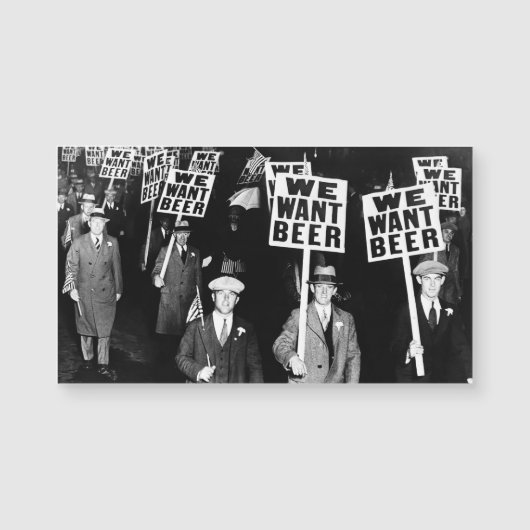 1950年のビール禁止ヴィンテージ写真 (正面)