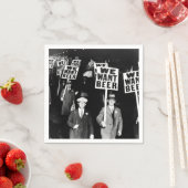 1950年のビール禁止ヴィンテージ写真 スタンダードカクテルナプキン (インサイチュ)