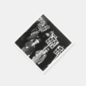 1950年のビール禁止ヴィンテージ写真 スタンダードカクテルナプキン (角)