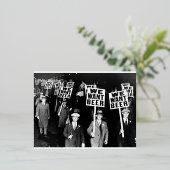 1950年のビール禁止ヴィンテージ写真 箔シーズンポストカード (立ち正面)