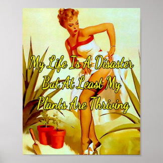 1950年のピンナップ・ガーデニング・スティングズby Gil Elvgren ポスター