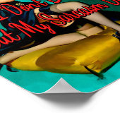 1950年のフリルの羽Gil Elvgren著 ポスター (角)