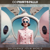 1950年のレトロな未来主義はピンク色の女性を解放した 薄葉紙