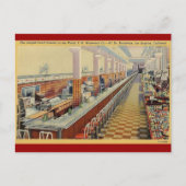 1950年のヴィンテージウーワースのランチカウンター葉書 ポストカード (正面)