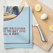 1950年のヴィンテージ妻おもしろいは夫のために調理師しなければならない キッチンタオル (四つ折り)