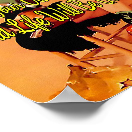 1950年の保安官はギル・エルヴグレンによって指名手配 ポスター (角)