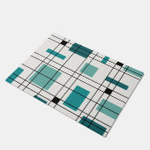 1950年の抽象芸術アートティール(緑がかった色) ドアマット (アングル)