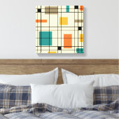 1950年の抽象芸術芸術 キャンバスプリント (インサイチュ (寝室))