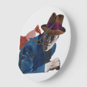 1950年の気難しい探偵行動 ラージ壁時計 (傾斜)