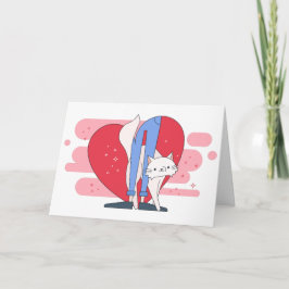 1950年の漫画の猫からのバレンタインデー シーズンカード