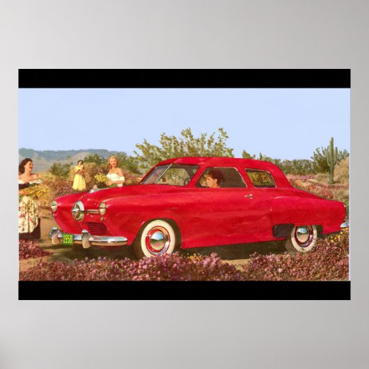 1950年の自動車広告写真 ポスター (正面)
