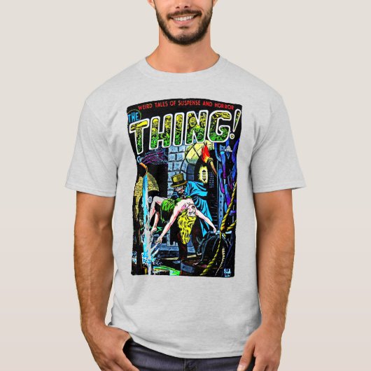 1950年の『The Thing!』 ホラー漫画Tシャツ Tシャツ (正面)