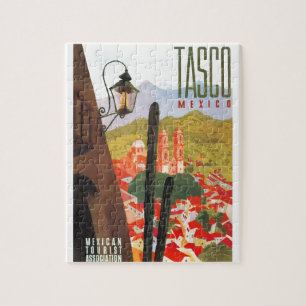 1950年のTascoメキシコ旅行ポスター ジグソーパズル