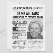 1950年カスタム新聞紙誕生日カード、トレンド シーズンカード (正面)