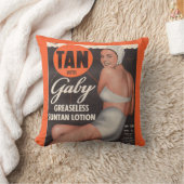 1950年ガビーサンタンローション広告 クッション (ブランケット)