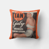 1950年ガビーサンタンローション広告 クッション (裏面)