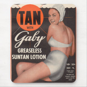 1950年ガビーサンタンローション広告 マウスパッド