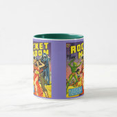 1950年クラシックSCI FI漫画イラストレーション マグカップ (中央)