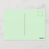 1950年クリスマスヴィンテージレディーメリークリスマス ポストカード (裏面)