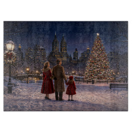 1950年セントラルパークのクリスマス カッティングボード