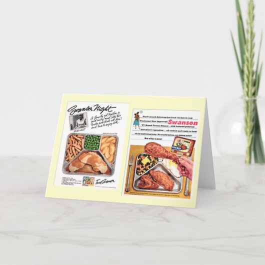 1950年テレビディナーヴィンテージカード カード (正面)