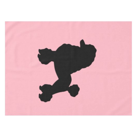 1950年ピンクプードルスカートテ刺激を受けたーブルクロス テーブルクロス (正面(横))