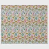 1950年モダン中世紀頃キッチュ ラッピングペーパー (フラット)