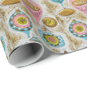 1950年モダン中世紀頃キッチュ ラッピングペーパー (ロールコーナー)
