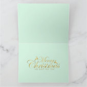 1950年ヴィンテージのクリスマスの女性とギフト カード (内部)