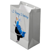 1950年ヴィンテージブルー ミディアムペーパーバッグ (正面アングル)