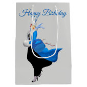 1950年ヴィンテージブルー ミディアムペーパーバッグ (裏面)