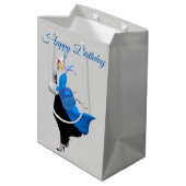 1950年ヴィンテージブルー ミディアムペーパーバッグ (裏面アングル)